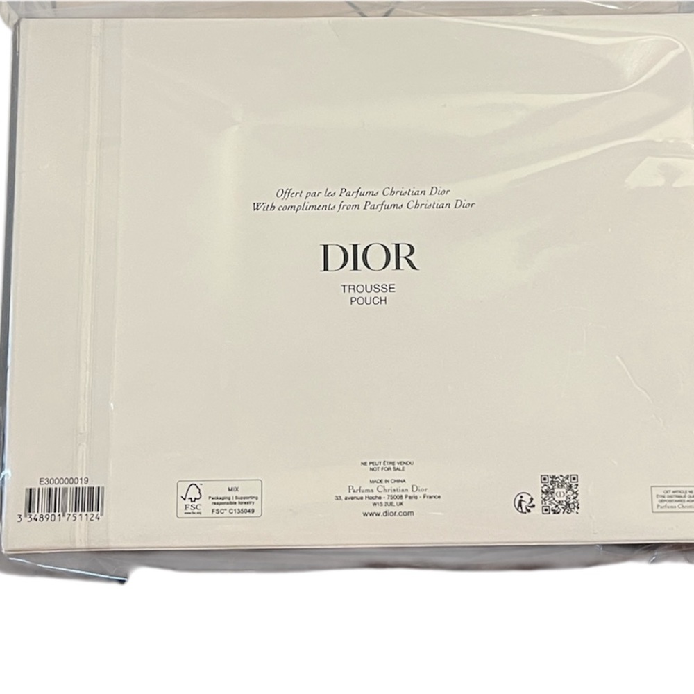 DIOR Men's Women's Unisex Black Toiletry Travel Makeup Bag Pouch Organizer - Picture 9 of 11